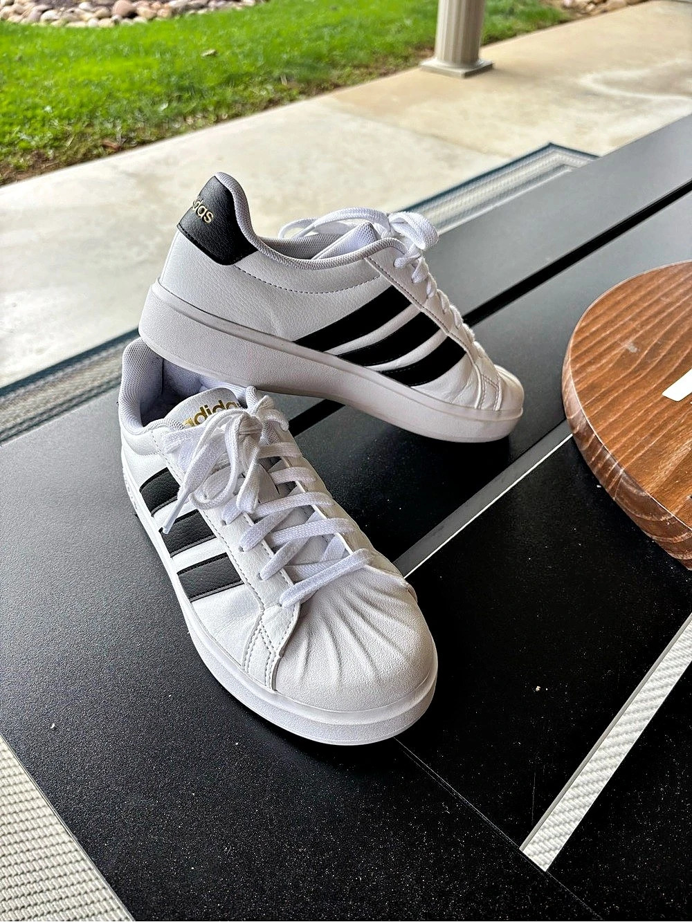 adidas Superstar II Sneakers White & Black Women's US 6.5